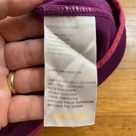 Cannondale Thermal Cycling Jacket Womens Medium Purple Full Zip Fleece 15F137 - Picture 9 of 13